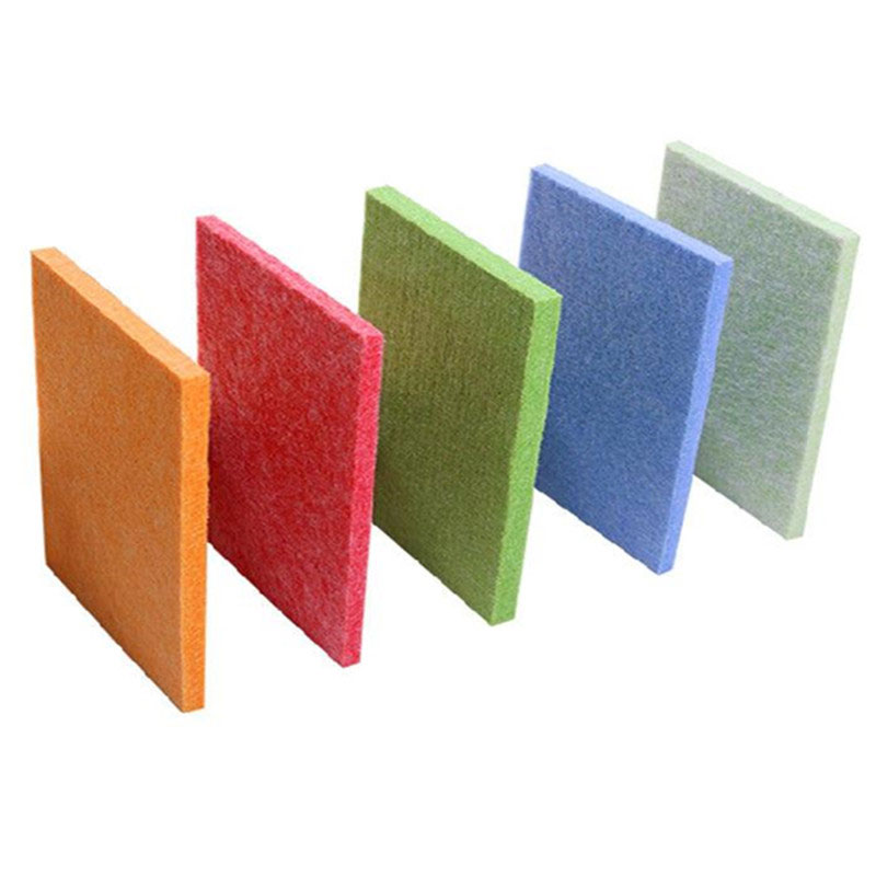 Paste installation of polyester fiber sound-absorbing panels